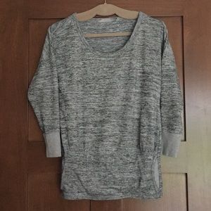 Athleta dolman sleeve top gray with charcoal heather
